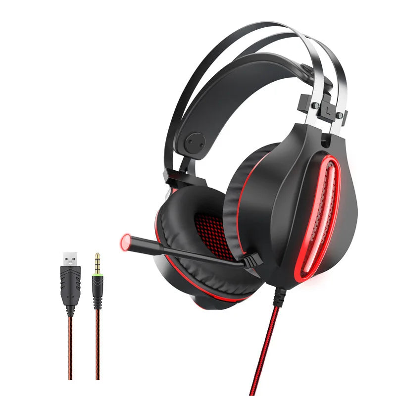 Headset Gamer Fone de ouvido HeadPhone Com Microfone Profissional para PC jogos GT-62
COR ALEATÓRIO