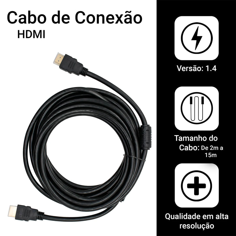 Hdmi Cable 4K 3D Hd Tv Ps Xbox Pc Game Notebook 2, 3, 5 and 15 Meters