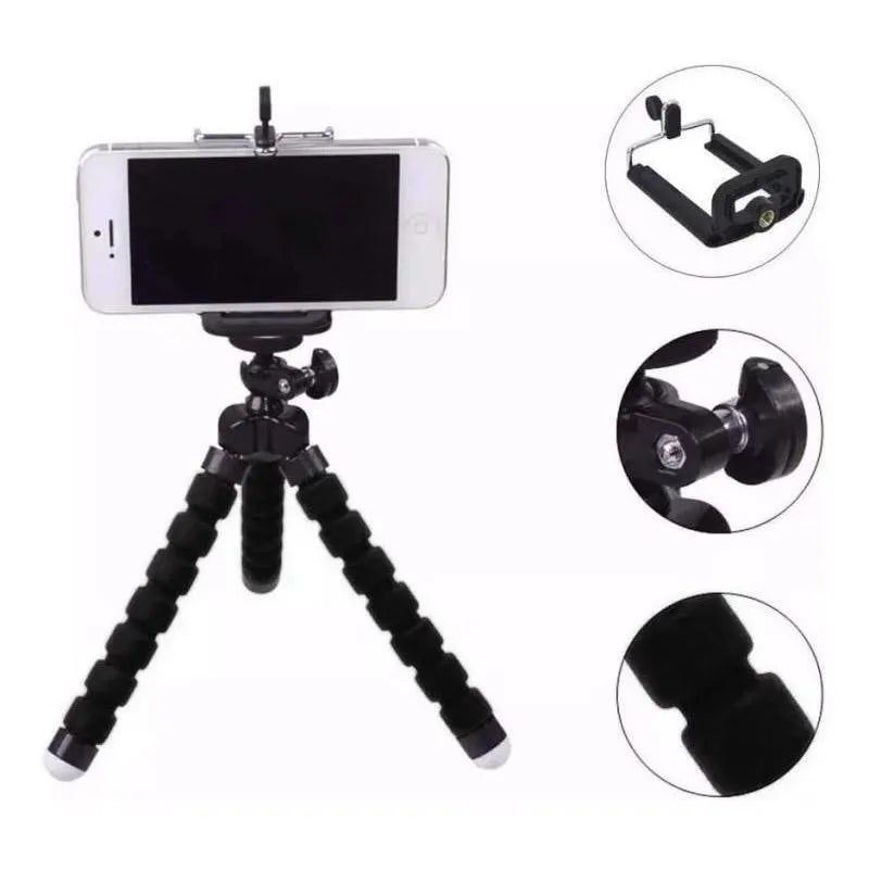 Mini Scalable Table Tripe Stand for 360 ° Mobile Phone Slot Immediate Delivery Smartphone