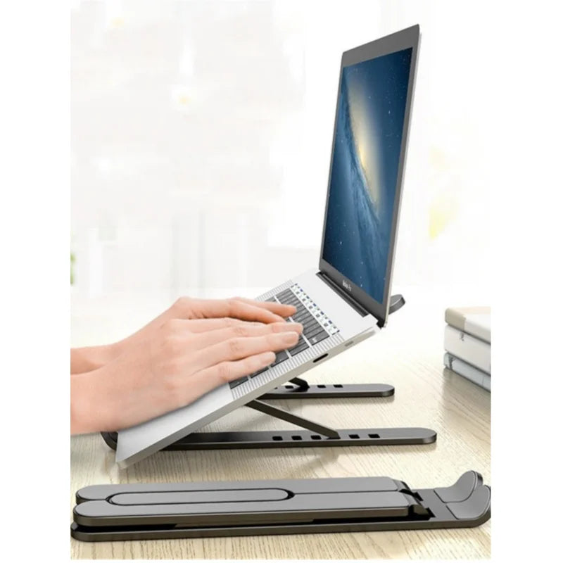 Laptop Stand Folding Portable Notebook Support Laptop Base Adjustable Riser Laptop & Tablet Holder Accessories