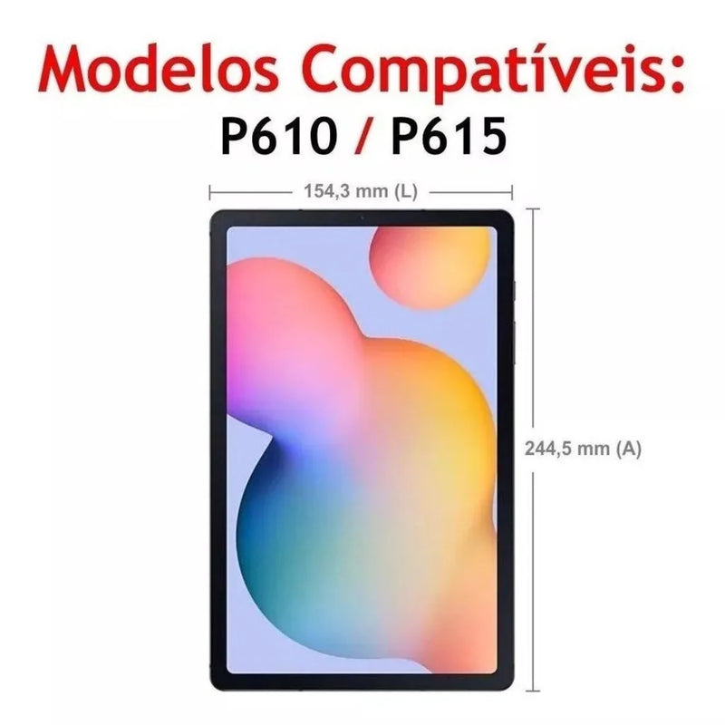 Película De Vidro 9H Para Tablet Samsung Galaxy Tab S6 Lite 10.4 SM-P610 / P615